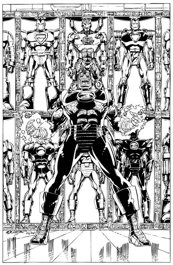 coloriage les iron mans